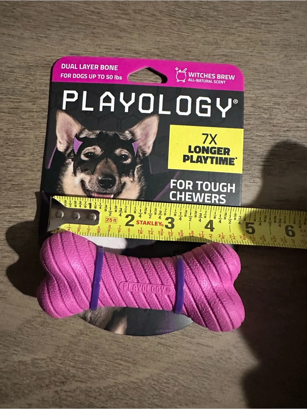 Playology ‘Witches Brew’ Dual-Layer Dog Bone Toy